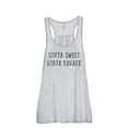 thumbnail image 1 of Thread Tank Sorta Sweet Savage Women's Sleeveless Flowy Racerback Tank Top Sport Grey Large, 1 of 5