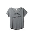 thumbnail image 1 of Thread Tank Stays In The Camper Women's Relaxed Slouchy Dolman T-Shirt Tee Heather Grey 2X-Large, 1 of 4