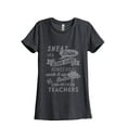 thumbnail image 1 of Thread Tank Strong Girls Teachers Women's Relaxed Crewneck T-Shirt Tee Charcoal Large, 1 of 4