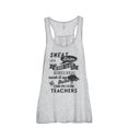 thumbnail image 1 of Thread Tank Strong Girls Teachers Women's Sleeveless Flowy Racerback Tank Top Sport Grey 2X-Large, 1 of 5