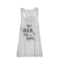 thumbnail image 1 of Thread Tank The Book Was Better Women's Sleeveless Flowy Racerback Tank Top Sport Grey Small, 1 of 3