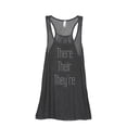 thumbnail image 1 of Thread Tank There Their Theyre Women's Sleeveless Flowy Racerback Tank Top Charcoal Small, 1 of 5