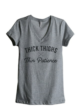Skull thick thighs thin patience shirt, hoodie, sweater and v-neck