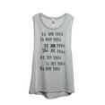 thumbnail image 1 of Thread Tank Time Card Women's Sleeveless Muscle Tank Top Sport Grey Small, 1 of 3