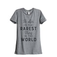 thumbnail image 1 of Thread Tank To Live Is The Rarest Thing In The World Women's Relaxed Crewneck T-Shirt Tee Heather Grey Small, 1 of 4