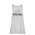 thumbnail image 1 of Thread Tank Tryna Adult Women's Sleeveless Flowy Racerback Tank Top Sport Grey Small, 1 of 5