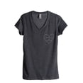 thumbnail image 1 of Thread Tank Unicorn at Heart Women's Relaxed V-Neck T-Shirt Tee Charcoal X-Large, 1 of 4
