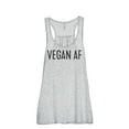thumbnail image 1 of Thread Tank Vegan AF Women's Sleeveless Flowy Racerback Tank Top Sport Grey Medium, 1 of 5