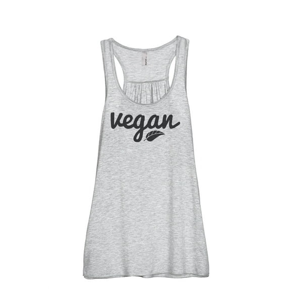 Thread Tank Vegan Women's Sleeveless Flowy Racerback Tank Top Sport Grey X-Large