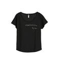 thumbnail image 1 of Thread Tank Whatever Bye Women's Fashion Relaxed Slouchy Dolman T-Shirt Tee Heather Black Small, 1 of 4