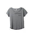 thumbnail image 1 of Thread Tank Whatever Bye Women's Fashion Relaxed Slouchy Dolman T-Shirt Tee Heather Grey X-Large, 1 of 4