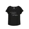 thumbnail image 1 of Thread Tank Wine And A Prayer Women's Relaxed Slouchy Dolman T-Shirt Tee Heather Black Medium, 1 of 4