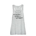 thumbnail image 1 of Thread Tank Wine And A Prayer Women's Sleeveless Flowy Racerback Tank Top Sport Grey Large, 1 of 5