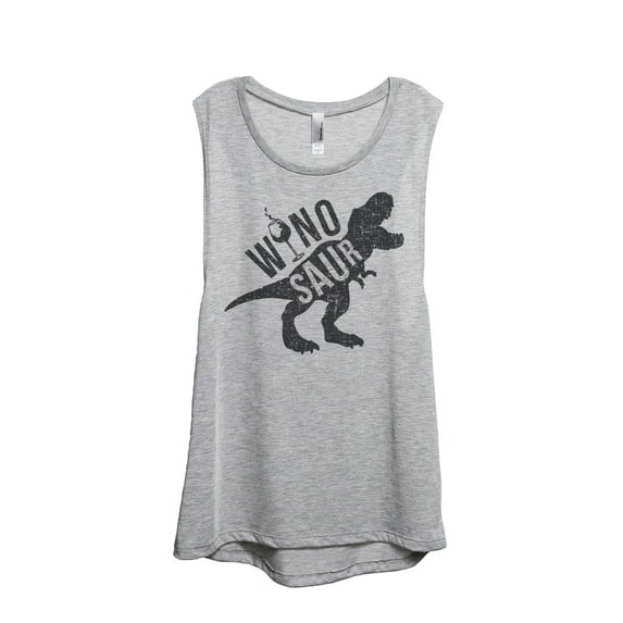 Thread Tank Winosaur Women's Sleeveless Muscle Tank Top Sport Grey Small