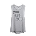 thumbnail image 1 of Thread Tank You Are You Women's Sleeveless Muscle Tank Top Sport Grey X-Large, 1 of 4