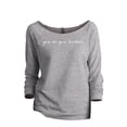 thumbnail image 1 of Thread Tank You Do You BooBoo Women's Fashion Slouchy 3/4 Sleeves Raglan Sweatshirt Sport Grey Medium, 1 of 3