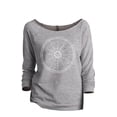 thumbnail image 1 of Thread Tank Zodiac Constellation Women's Slouchy 3/4 Sleeves Raglan Sweatshirt Sport Grey Medium, 1 of 3