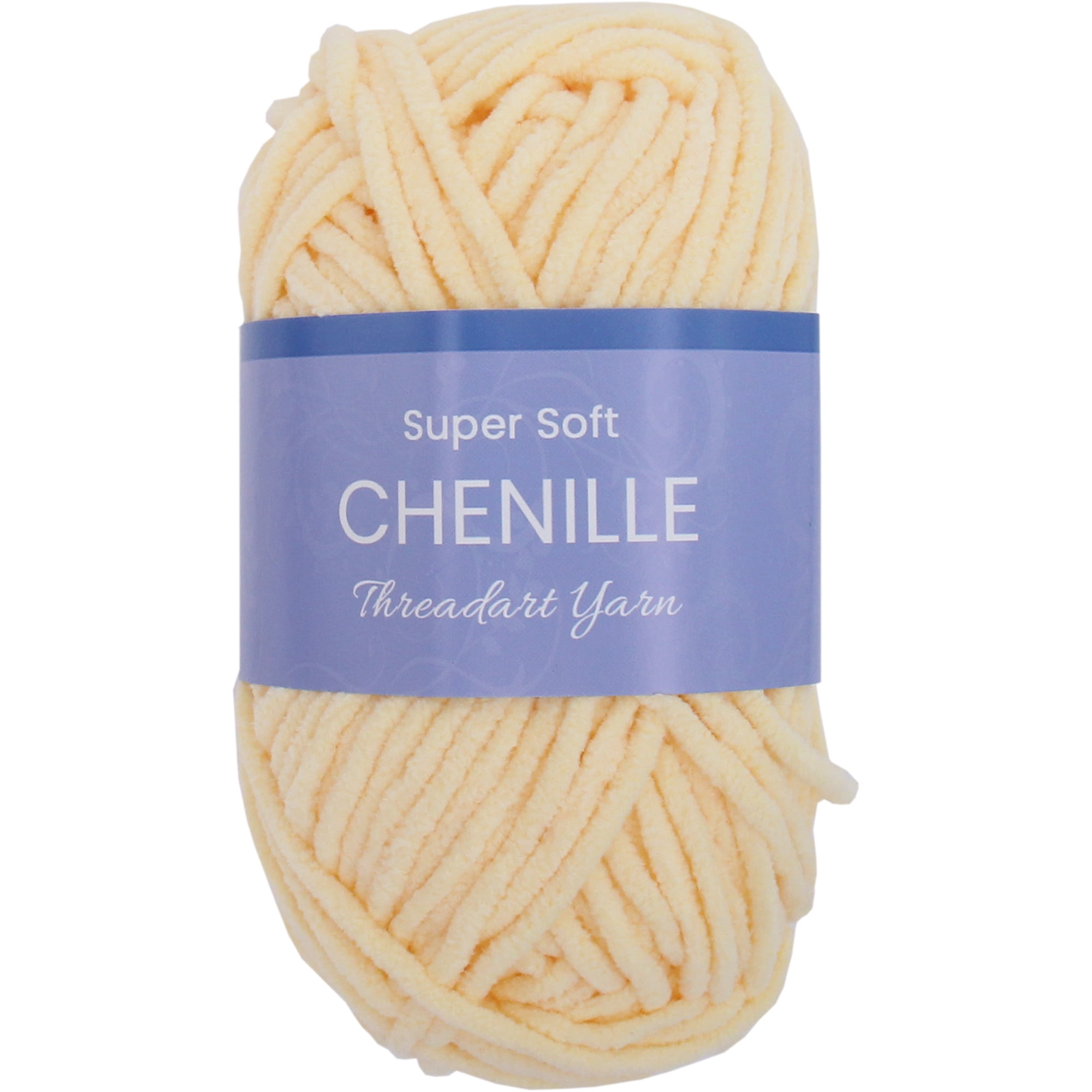 ThreadArt Chenille Yarn for Crocheting, Knitting, Amigurumi, Super Soft ...