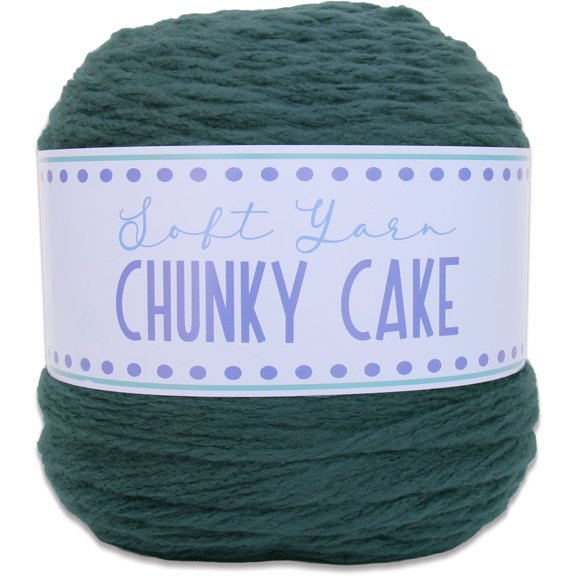 ThreadArt Chunky Yarn Big Cake, 300g (316 Yards) – Super Bulky #6 for Hand Knitting & Crocheting - 100% Soft Acrylic for Blanket Yarn - Dark Teal 09