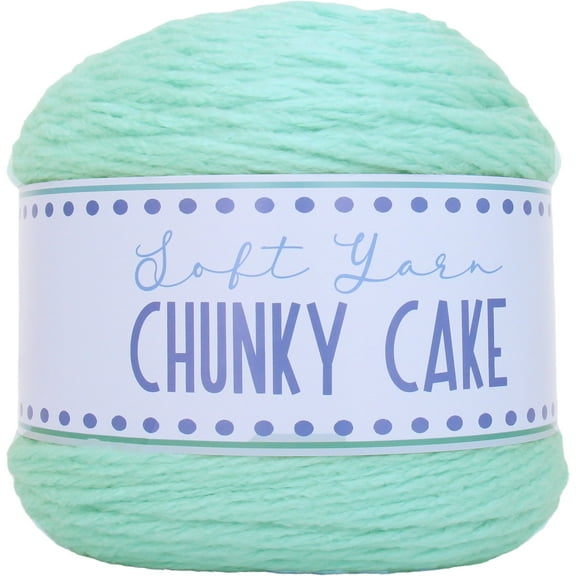ThreadArt Chunky Yarn Big Cake, 300g (316 Yards) – Super Bulky #6 for Hand Knitting & Crocheting - 100% Soft Acrylic for Blanket Yarn - Light Aqua 07