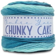 ThreadArt Ombre Yarn - Big Chunky Yarn Cake, 300g 316 Yards   Thick Super Bulky #6 for Knitting & Crochet - Variegated 100% Soft Acrylic Fiber - Winter Forest 05