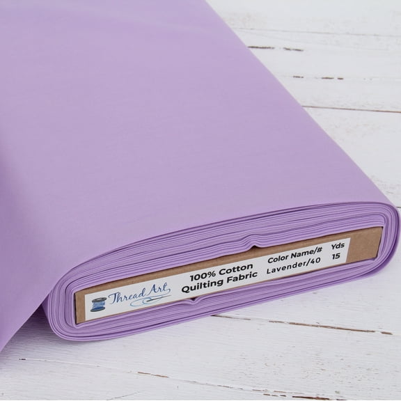 ThreadArt Premium Cotton Quilting Fabrics Sold By The Yard - Lavender - 44" Width - 100% Cotton - Quilting, Sewing, Crafts
