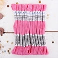 thumbnail image 1 of ThreadArt Premium Egyptian Cotton Embroidery Floss - 8.75 Yds - 6 Strand - 12 Skeins - Pink No.302, 1 of 10