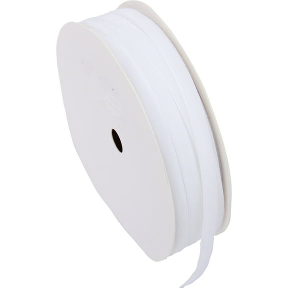 ThreadArt Thin Velvet Ribbon 1/4 Inch - Velvet Ribbon for Gift Wrapping, Weddings, Ribbon for Hair Bows, Choker Jewelry, Crafts, Bouquet And More - 5 Yard Rolls - White 1/4"