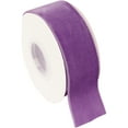 thumbnail image 1 of ThreadArt Velvet Ribbon 1 1/2 Inch Wide - Velvet Ribbon for Gift Wrapping, Weddings, Ribbon for Hair Bows, Choker Jewelry, Crafts, Bouquet And More - 5 Yard Rolls - Grape 1 1/2", 1 of 10