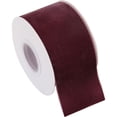 thumbnail image 1 of ThreadArt Velvet Ribbon 2 1/4 Inch Wide - Velvet Ribbon for Gift Wrapping, Weddings, Ribbon for Hair Bows, Choker Jewelry, Crafts, Bouquet And More - 5 Yard Rolls - Burgundy 2 1/4", 1 of 10