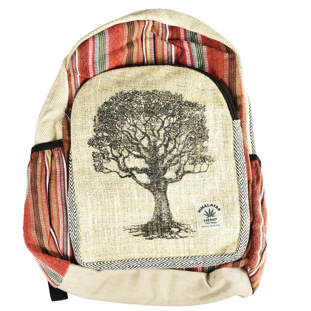 ThreadHeads Himalayan Hemp Tree Silhouette Backpack - 12