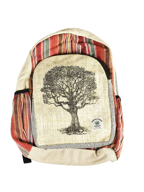 Himalayan Hemp Tree Silhouette Backpack - 12"x16"