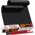 thumbnail image 1 of ThreadNanny Nonstick Reusable Large Oven Liner Mats and Silicone Oven Rack Protector Guard 2-Pack, 1 of 9