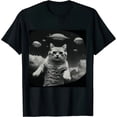 thumbnail image 1 of ThreadWeird Alien Cat UFO T-Shirt, 1 of 5