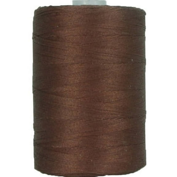 Threadart 100% Cotton Sewing and Quilting Thread | For Quilting, Sewing, and Serging | 1000M Spools 50/3 Weight | 50 Colors Available | Color CHOCOLATE BROWN 812
