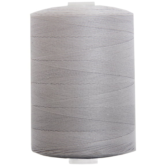 Threadart 100% Cotton Sewing and Quilting Thread | For Quilting, Sewing, and Serging | 1000M Spools 50/3 Weight | 50 Colors Available | Color PEARL GREY 415