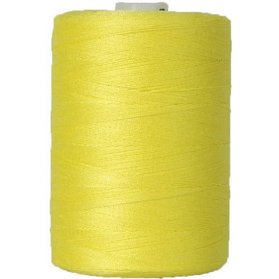Threadart 100% Cotton Sewing and Quilting Thread | For Quilting, Sewing, and Serging | 1000M Spools 50/3 Weight | 50 Colors Available | Color YELLOW 514