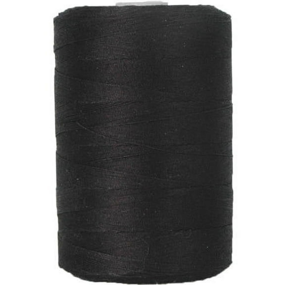Threadart 100% Cotton Sewing and Quilting Thread | For Quilting, Sewing, and Serging | 1000M Spools 50/3 Weight | 50 Colors Available | Color BLACK