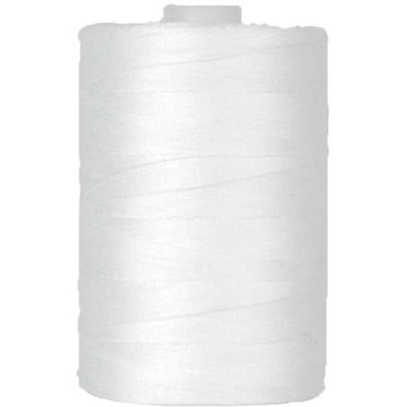 Threadart 100% Cotton Sewing Thread, 1000M Spool, 50/3 Weight, White ...