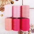 thumbnail image 1 of Threadart 100% Cotton Thread Set | 6 Pink Tones | 1000M (1100 Yards) Spools | For Quilting & Sewing 50/3 Weight | Long Staple & Low Lint | Over 20 Other Sets Available, 1 of 7