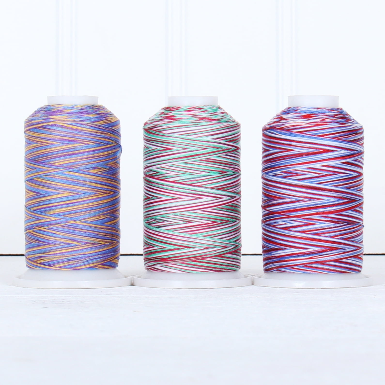 Threadart Polyester All-Purpose Sewing Thread Set-600m Cones-20 Vivid  Colors