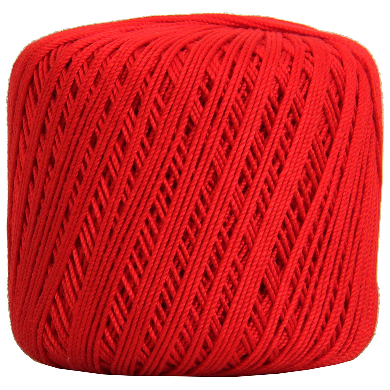 Threadart 100% Pure Cotton Crochet Thread - RED - For tablecloths ...