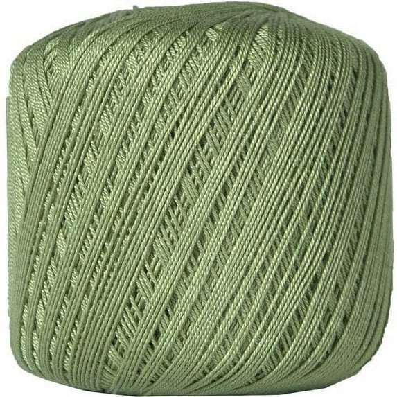 Threadart 100% Pure Cotton Crochet Thread - AVOCADO - For tablecloths, bedspreads, and fashion accessories. 100% mercerized cotton - Size 10 - Color 10