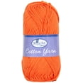 thumbnail image 1 of Threadart 100% Pure Cotton Crochet Yarn | 50 gram Skeins | Worsted Medium #4 Yarn | 85 yds per Skein | 30 Colors Available | Orange #3510, 1 of 9