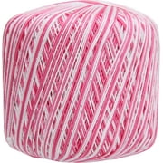 Threadart 100% Pure Cotton Multicolor Crochet Thread - Size 10 - Color 46 - Variegated Roses