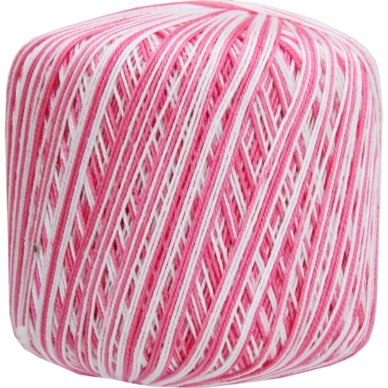 Threadart 100% Pure Cotton Multicolor Crochet Thread - Size 10
