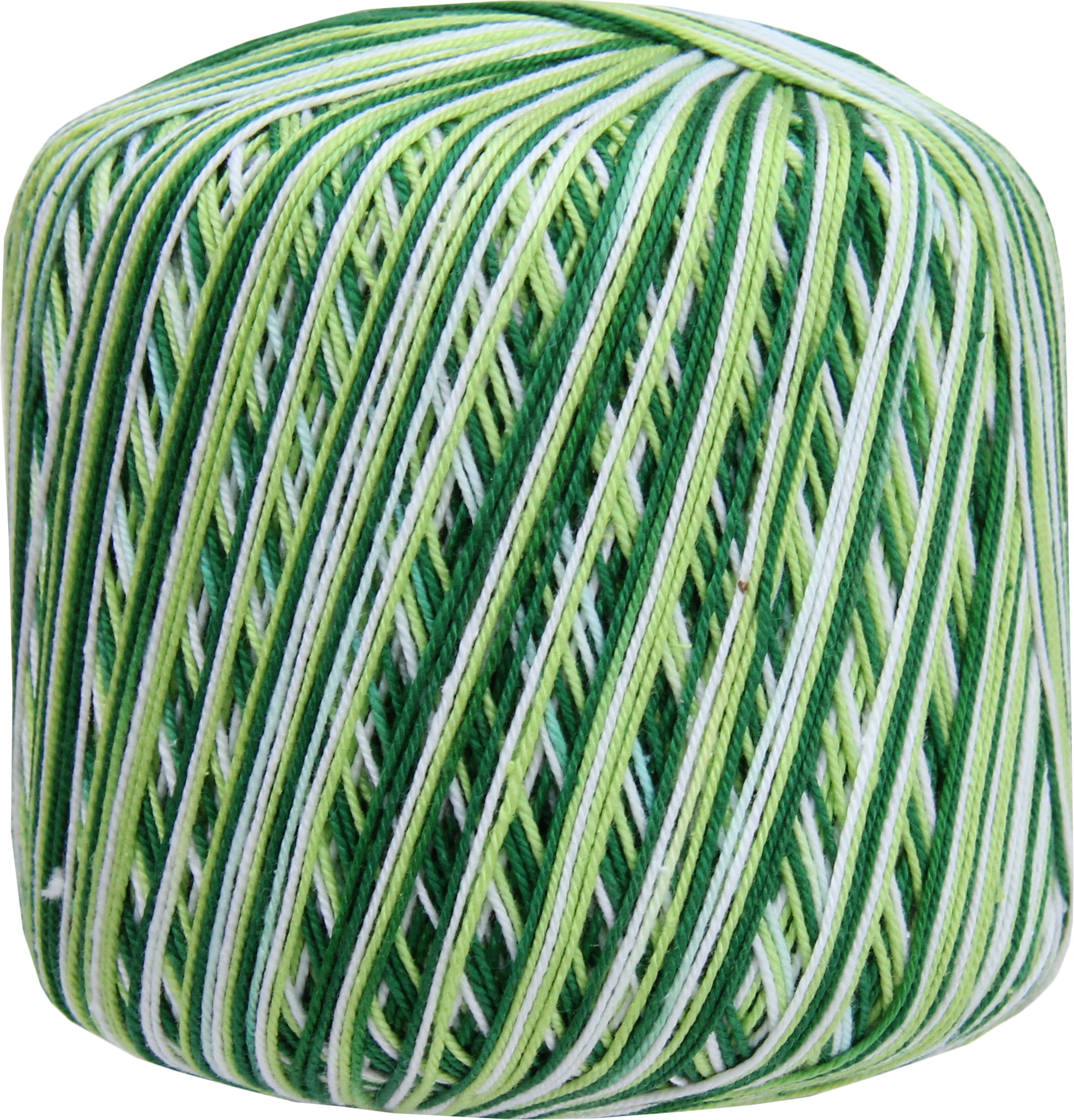 Yarn Bundle Synthetic Variegated - Blues and Green with White