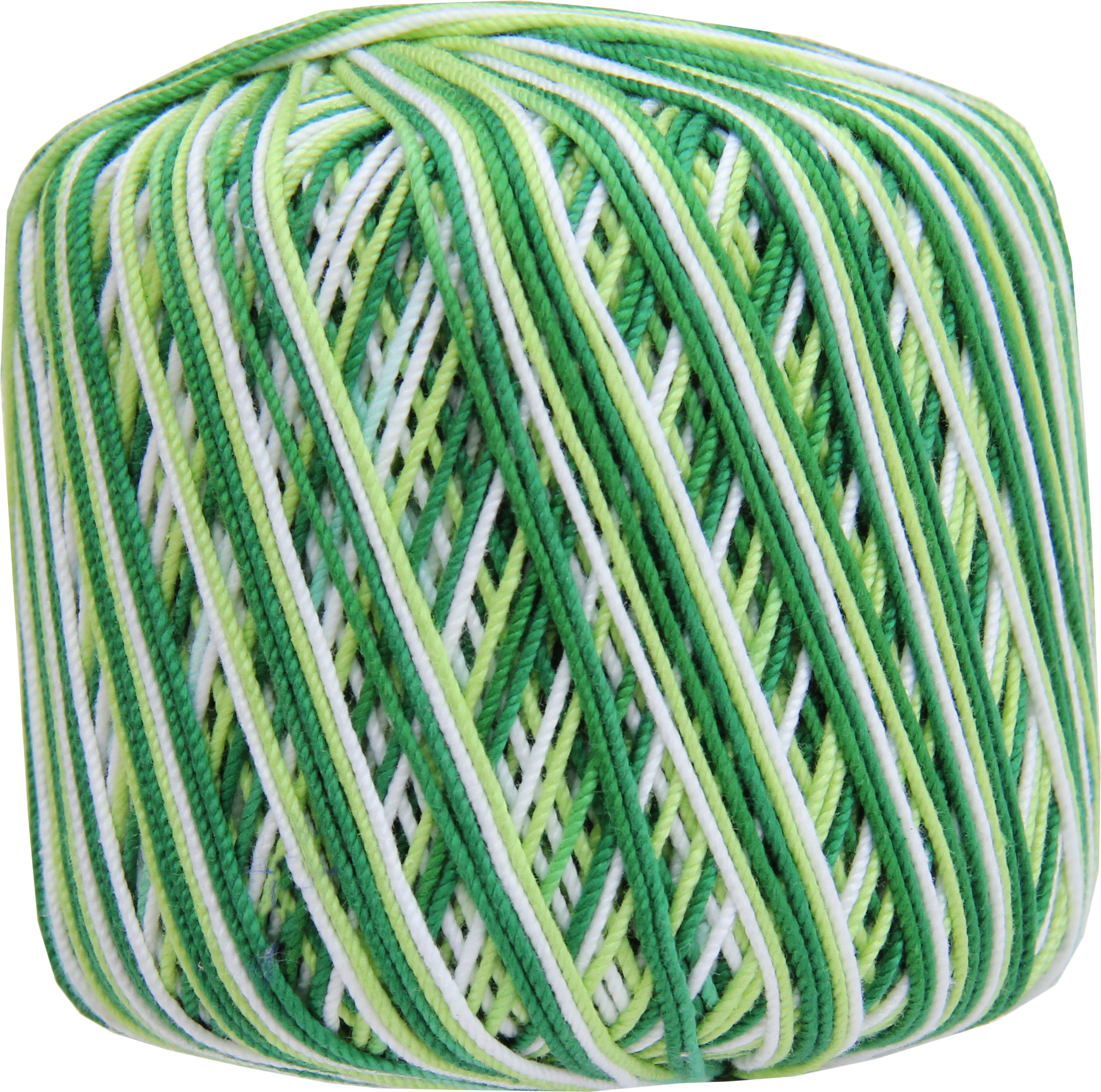 Threadart 100% Pure Cotton Multicolor Crochet Thread - Size 3 - Color ...