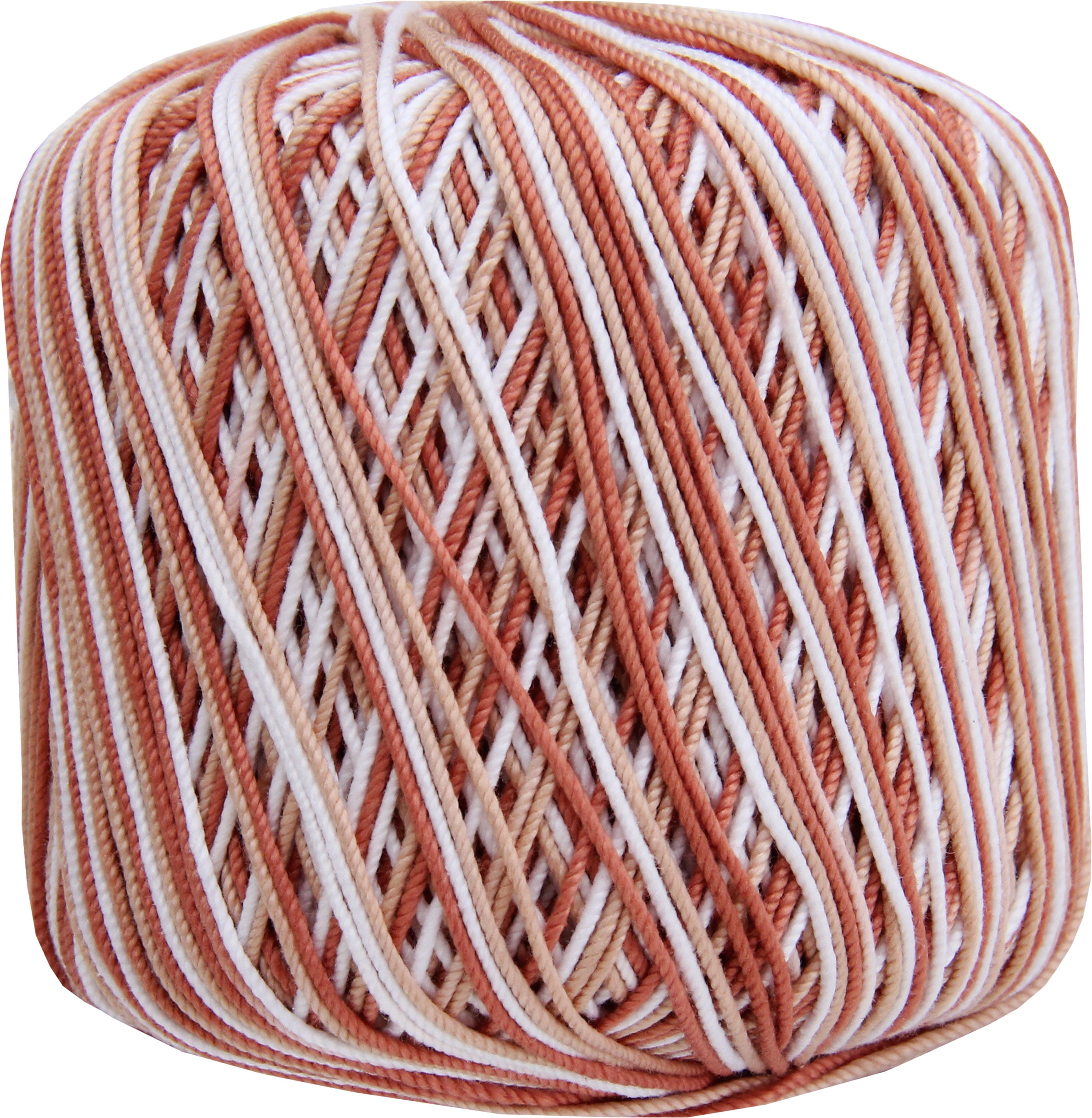 Threadart 100% Pure Cotton Multicolor Crochet Thread - Size 10 - Color 50 -  Variegated Garden Greens 