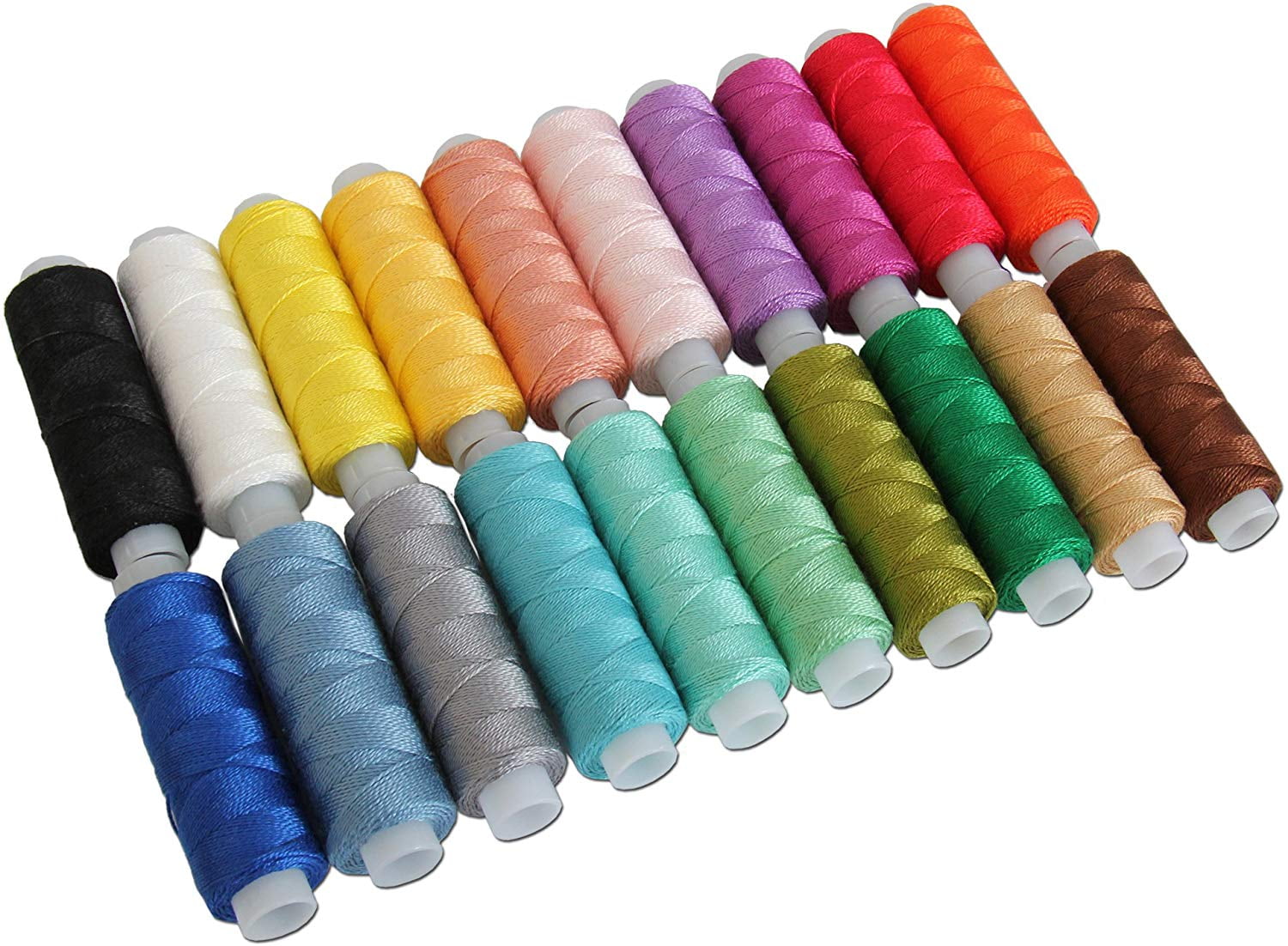 Threadart 20 Color Pearl Cotton Thread Set | 75yd Spools Size 8 | Perle ...